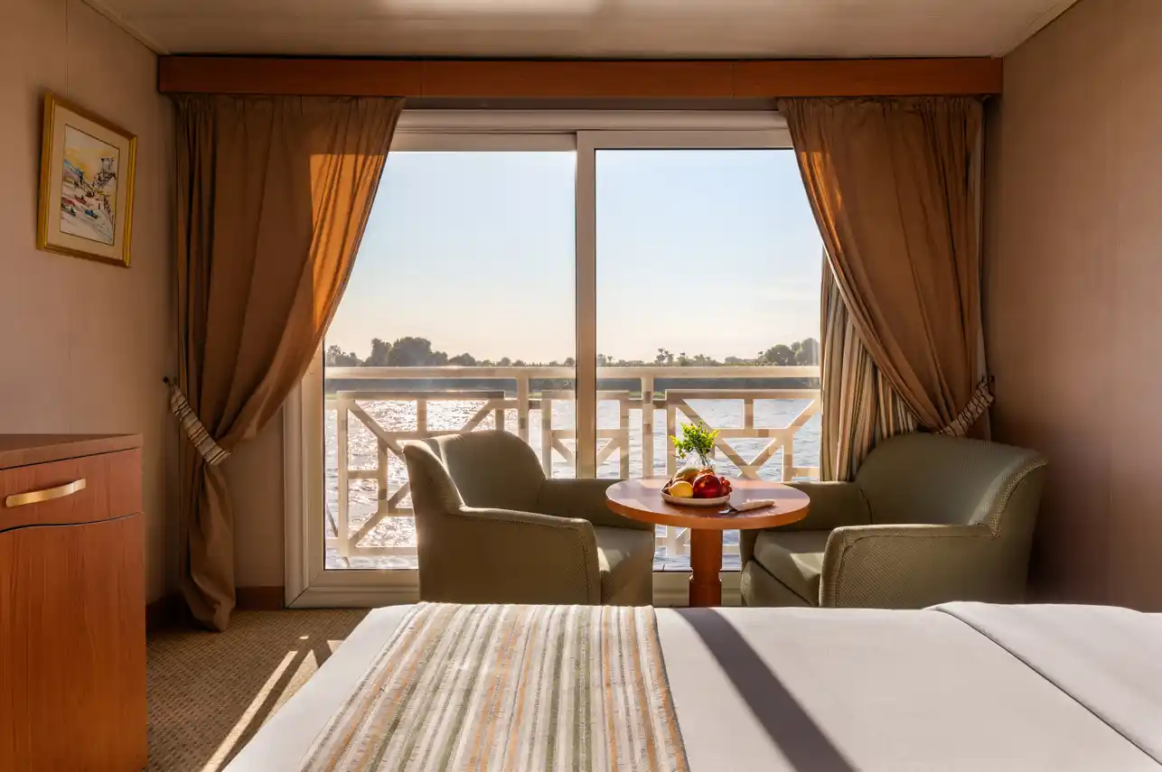 Cabin aboard the MS Nile Crown II Nile Cruise Nile cruise